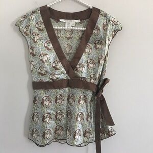 MAX STUDIO Top, 100% Silk Size XS